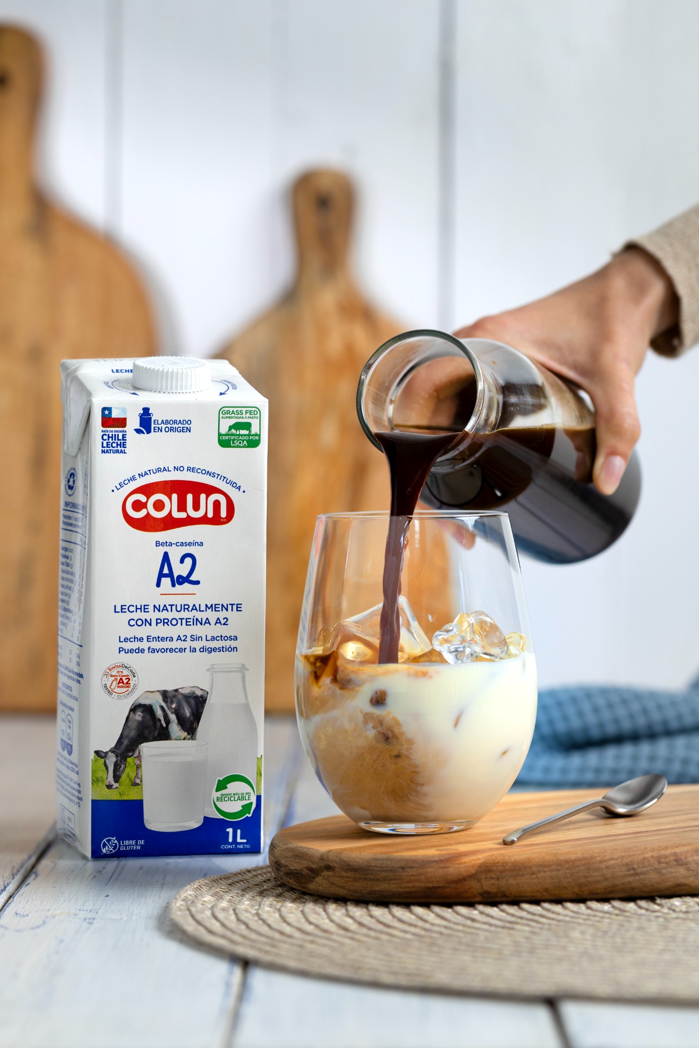Escena cotidiana con Leche A2 Colun